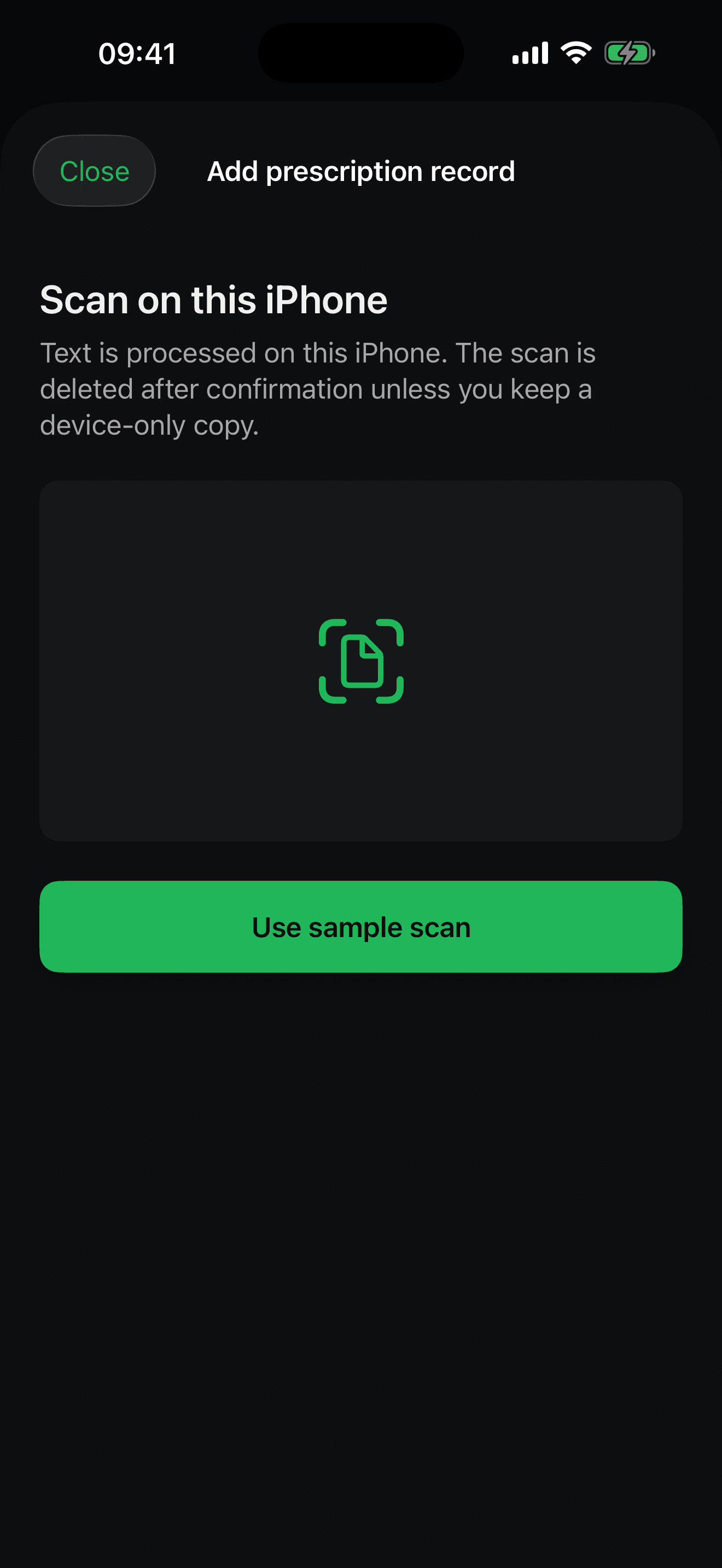 Cannotate on-device prescription scanning screen using synthetic data